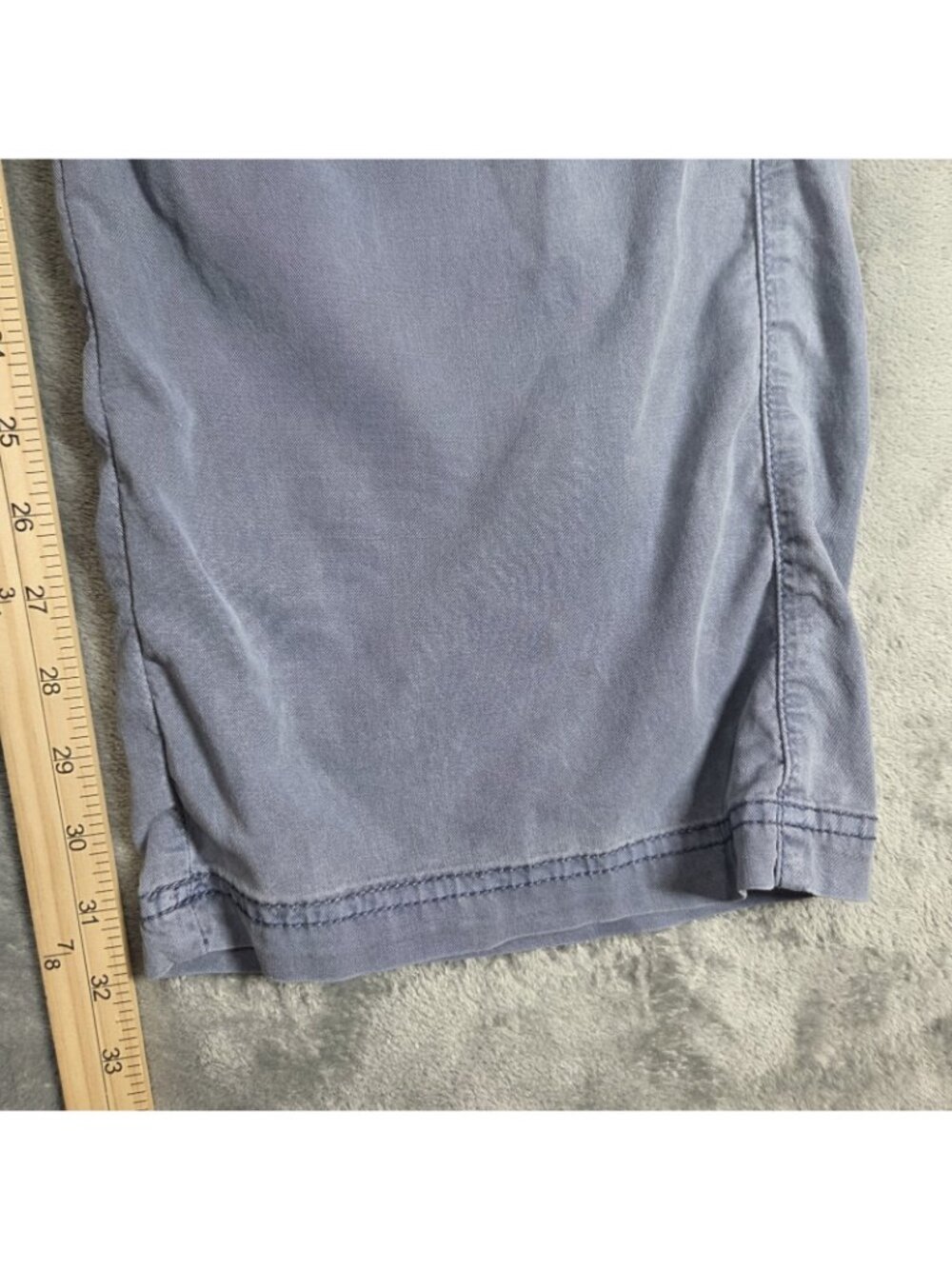 American Eagle Pants Womens 6 Long Blue Super High Rise Baggy Wide Leg Cargo - Picture 8 of 8